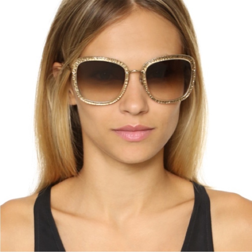 Kate Spade Gold and Brown Sunglasses